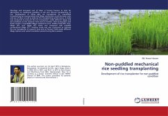 Non-puddled mechanical rice seedling transplanting