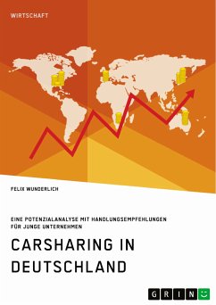 Carsharing in Deutschland. Eine Potenzialanalyse mit Handlungsempfehlungen für junge Unternehmen (eBook, PDF)