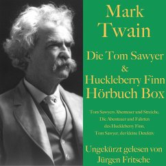 Mark Twain: Die Tom Sawyer & Huckleberry Finn Hörbuch Box (MP3-Download) - Twain, Mark