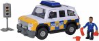 Simba 109251092 - Feuerwehrmann Sam, Polizei Auto 4x4 mit Malcom Figur