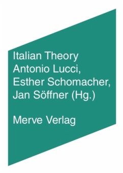 Italian Theory - Agamben, Giorgio;Esposito, Elena;Esposito, Roberto