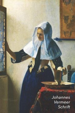 Johannes Vermeer Schrift: Vrouw met Waterkan Ideaal Voor School, Studie, Recepten of Wachtwoorden Stijlvol Notitieboek voor Aantekeningen Artist - Landro, Studio