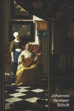 Johannes Vermeer Schrift: De Liefdesbrief Ideaal Voor School, Studie, Recepten of Wachtwoorden Stijlvol Notitieboek voor Aantekeningen Artistiek - Landro, Studio