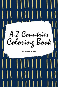 Cover A-Z Countries and Flags Coloring Book for Children (6x9 Coloring Book / Activity Book)