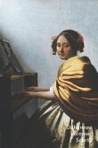 Johannes Vermeer Schrift: Zittende Vrouw aan het Virginaal Artistiek Dagboek voor Aantekeningen Stijlvol Notitieboek Ideaal Voor School, Studie,