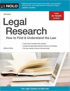 Legal Research: How to Find & Understand the Law - Nolo, Editors Of