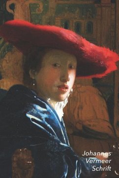 Johannes Vermeer Schrift: Meisje met de Rode Hoed Artistiek Dagboek voor Aantekeningen Stijlvol Notitieboek Ideaal Voor School, Studie, Recepten - Landro, Studio