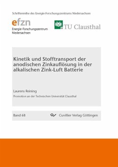 Cover Kinetik und Stofftransport der anodischen Zinkauflösung in der alkalischen Zink-Luft Batterie (eBook, PDF)