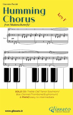 Humming Chorus - Low Bb Solo instr. and Piano (Key F) (fixed-layout eBook, ePUB) - Puccini, Giacomo