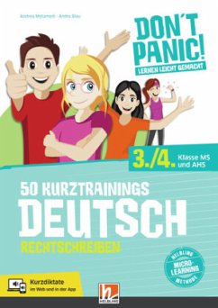 DON'T PANIC! Lernen leicht gemacht, 50 Kurztrainings Deutsch - Motamedi, Andrea;Blau, Andre
