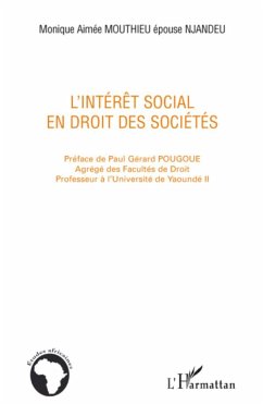 L'intérêt social en droit des sociétés - Mouthieu (Épouse Njandeu), Monique Aimée