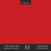 Red Scrapbook Paper Pad 8x8 Decorative Scrapbooking Kit Collection for Cardmaking Gifts, DIY Crafts, Creative Projects, Solid Color Designer Paper