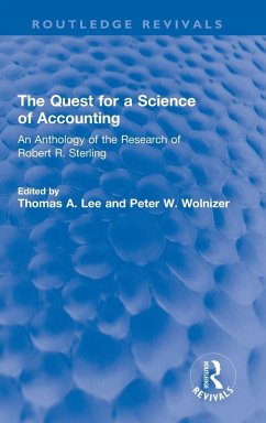 Cover The Quest for a Science of Accounting