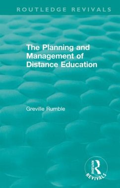 The Planning and Management of Distance Education - Rumble, Greville