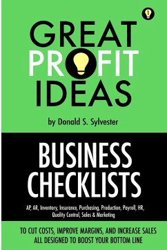 Great Profit Ideas - Business Checklists - Sylvester, Donald