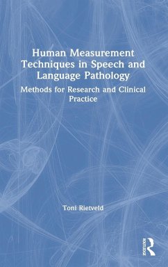 Human Measurement Techniques in Speech and Language Pathology - Toni, Rietveld