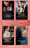Modern Romance January 2021 A Books 1-4: The Cost of Claiming His Heir (The Delgado Inheritance) / Breaking the Playboy's Rules / Chosen for His Desert Throne / What the Greek's Wife Needs (eBook, ePUB)
