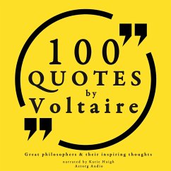 100 quotes by Voltaire: Great philosophers & their inspiring thoughts (MP3-Download) - Voltaire,