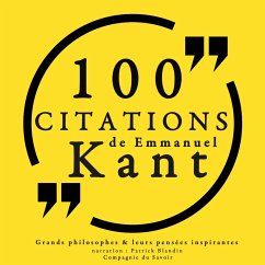 100 citations d'Emmanuel Kant (MP3-Download) - Kant, Emmanuel