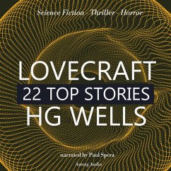 22 Top Stories of HP Lovecraft & HG Wells (MP3-Download) - Wells, HG; Lovecraft, HP