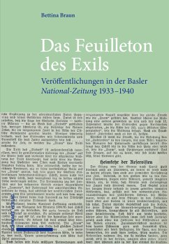 Das Feuilleton des Exils - Braun, Bettina