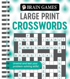 Brain Games - Large Print Crosswords (Swirls) - Publications International Ltd; Brain Games