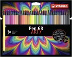 Premium-Filzstift - STABILO Pen 68 - ARTY - 30er Pack - mit 30 verschiedenen Farben