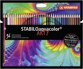Aquarell-Buntstift - STABILO aquacolor - ARTY - 36er Pack - mit 36 verschiedenen Farben