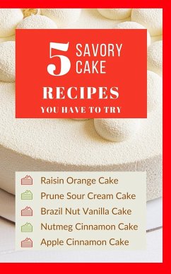 5 Savory Cake Recipes You Have To Try - Red Colorful Bright Cream Luxury Glam Cover - Black White Interior - 20 x 32 in - Kartah