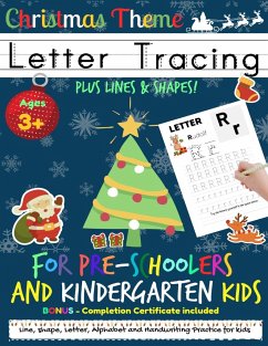 Letter Tracing Book For Pre-Schoolers and Kindergarten Kids - Christmas Theme - Nelson, Romney