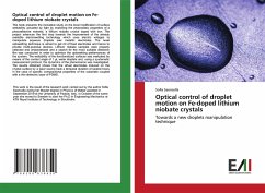 Optical control of droplet motion on Fe-doped lithium niobate crystals - Saoncella, Sofia