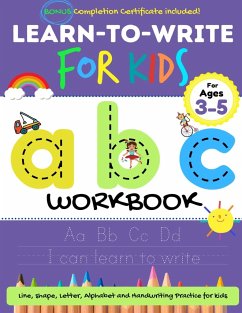 Learn to Write For Kids ABC Workbook - Publishing Group, The Life Graduate