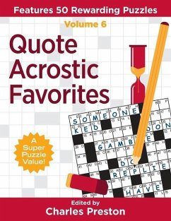 Quote Acrostic Favorites: Features 50 Rewarding Puzzles - Preston, Charles