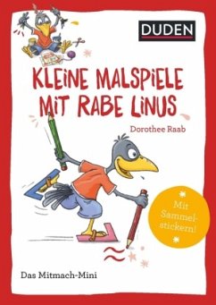 Duden Minis (Band 40) - Kleine Malspiele mit Rabe Linus - Raab, Dorothee