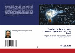 Studies on interactions between agents at the firm level