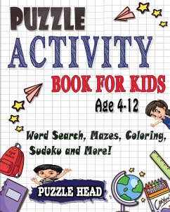 Puzzle Activity Book for kids Age 4-12 - Head, Puzzle