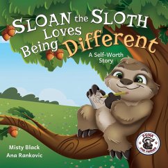 Sloan the Sloth Loves Being Different - Black, Misty