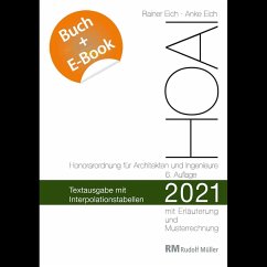 HOAI 2021 - Textausgabe mit Interpolationstabellen - mit E-Book (PDF) - Eich, Rainer;Eich, Anke
