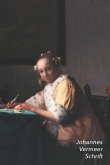 Johannes Vermeer Schrift: Schrijvende Vrouw in het Geel Artistiek Dagboek Ideaal Voor School, Studie, Recepten of Wachtwoorden Stijlvol Notitieb