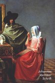 Johannes Vermeer Schrift: Het Glas Wijn Ideaal Voor School, Studie, Recepten of Wachtwoorden Stijlvol Notitieboek voor Aantekeningen Artistiek D