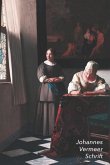 Johannes Vermeer Schrift: Schrijvende Vrouw met Dienstbode Artistiek Dagboek Ideaal Voor School, Studie, Recepten of Wachtwoorden Stijlvol Notit