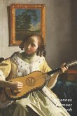 Johannes Vermeer Schrift: De Gitaarspeelster Ideaal Voor School, Studie, Recepten of Wachtwoorden Stijlvol Notitieboek voor Aantekeningen Artist