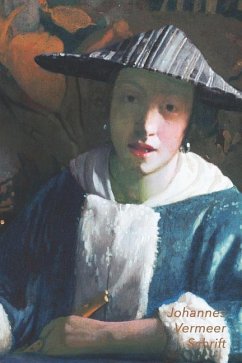 Johannes Vermeer Schrift: Meisje met de Fluit Ideaal Voor School, Studie, Recepten of Wachtwoorden Stijlvol Notitieboek voor Aantekeningen Artis - Landro, Studio
