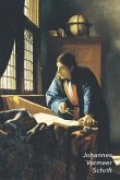 Johannes Vermeer Schrift: De Geograaf Artistiek Dagboek voor Aantekeningen Stijlvol Notitieboek Ideaal Voor School, Studie, Recepten of Wachtwoo