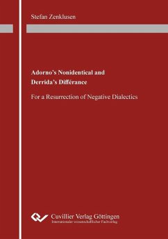 Adorno's Nonidentical and Derrida's Différance (eBook, PDF)