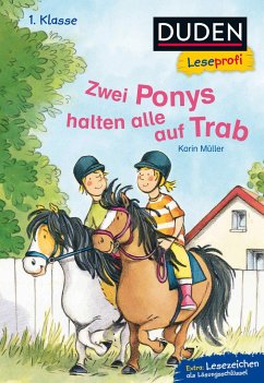 Cover Duden Leseprofi - Zwei Ponys halten alle auf Trab, 1. Klasse  (Restauflage)
