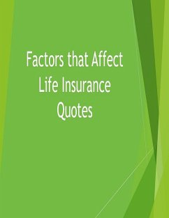 Cover Factors that Affect Life Insurance Quotes (eBook, ePUB)