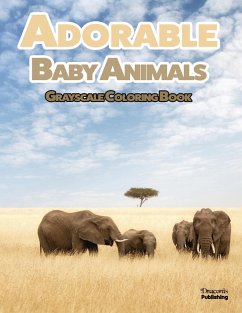 Adorable Baby Animals Grayscale Coloring Book - Publishing, Draconis