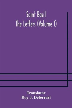 Saint Basil The Letters (Volume I)