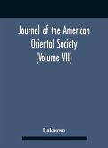 Journal Of The American Oriental Society (Volume Vii)
